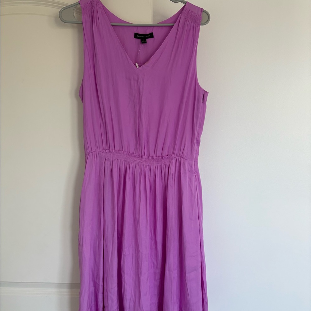 Banana Republic Vibrant Purple Midi Dress
